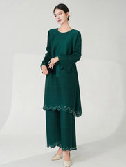 Luxury Pleated Trouser 2-Piece Set