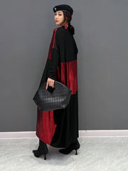 HEYFANCYSTYLE Scarlet V-Neck Batwing Sleeve Dress