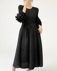 Luxury Pleated Modest Dress
