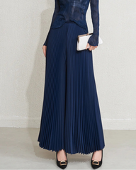 Luxury Pleated Palazzo Pants