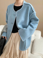 Luxury Wool-Blend Jacket & Scarf