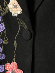 Luxurious 3D Floral Blazer