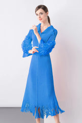 Luxury Cocktail Pleats Dress