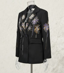 Luxury Sequin & Beaded Blazer