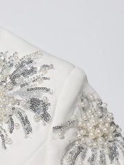Luxury Pearl & Sequin Blazer