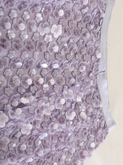 Floral Sequin Pull-On Midi Skirt