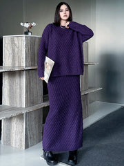 Luxury Oversized Knit 2-Piece