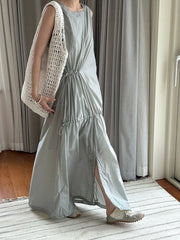 Japanese Sleeveless Maxi Dress