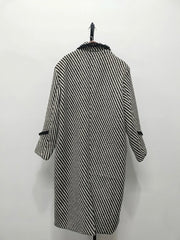 Men's Essential Tweed Long Trench Coat