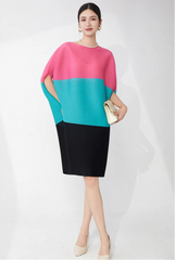 Elegant Pleated Tunic Dress