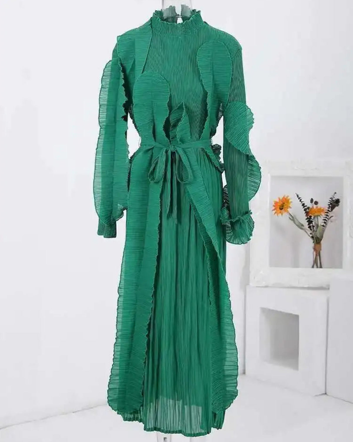 Luxury Ruffle-Detail Dress