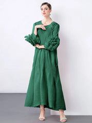 Luxury Plissé Caftan Dress