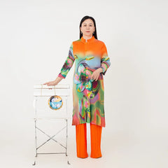 Luxurious Floral Top & Pant Set