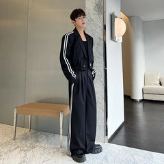 Men's 2 Piece Stripped Essence - Cropped Jacket & Pants