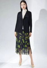 Couture Plisse Convertible Jacket