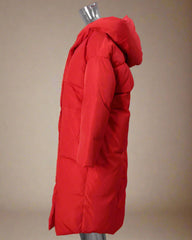 Luxury Avant-Garde Quilted Hooded Coat