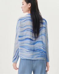 Luxury Micro-Pleated Knit Top