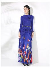 Petite Japanese Pleated Butterfly Skirt Set