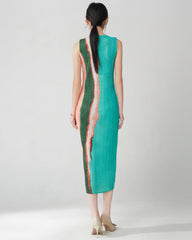 Luxury Pleated Sleeveless Dress