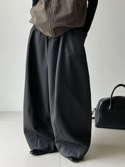 High-Waisted Wide-Leg Trousers