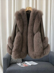 Women's Genuine Fox Fur Coat