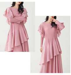 Luxury Pleats Ruffle Formal Dress