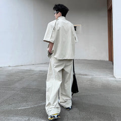 Men's Japanese Streetwear Baggy 2-Piece Set