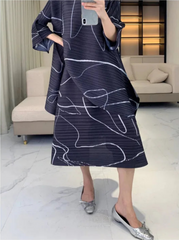 Luxury Plissé Skirt 2-Piece
