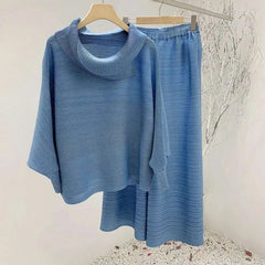 Japanese Plisse Top & Pant Set