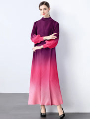 Truly Pleated Cuff Sleeve Dress