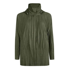 Japanese Pleated Hooded Jacket