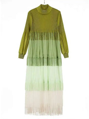 Luxury Pleated Fringe Dress