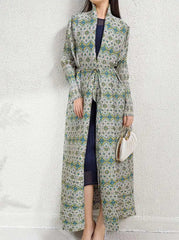 Geometric Pleats Trench Coat