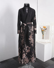 Luxe Plissé Longline Cardigan