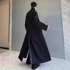 Men's Cotton Blend Full-Length Luxe Coat