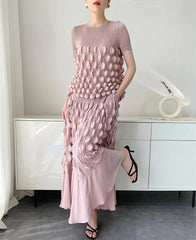 Truly Plissé Bubble Top & Skirt Set