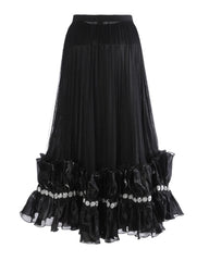 Couture Ruffled Tulle Skirt