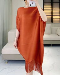 Luxury Plissé Oversized Tunic