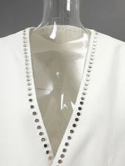 Luxury Distressed Studded Blazer