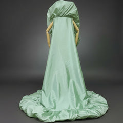 Sculptural Taffeta Opera Cape