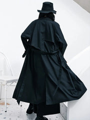HEYFANCYSTYLE Chic High Neck Collar Trench Coat