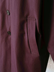 Oversized Cotton Trench Coat