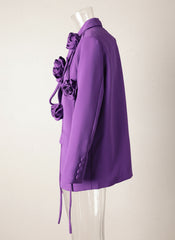 Luxury Oversized Floral Blazer