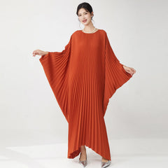 Luxury Designer Pleated Maxi Kaftan Dress