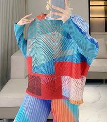 Luxury Wave Pleated Blouse