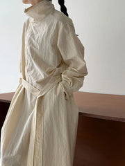 Luxe Cotton Blend Belted Dress