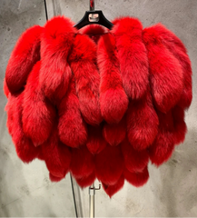 Genuine Fox Fur Tails Bolero