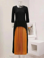 Luxury Pleated Asymmetric Dress