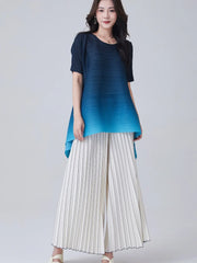 Truly Pleated Ombre Tunic Top