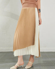 Luxury Layered Plissé Skirt